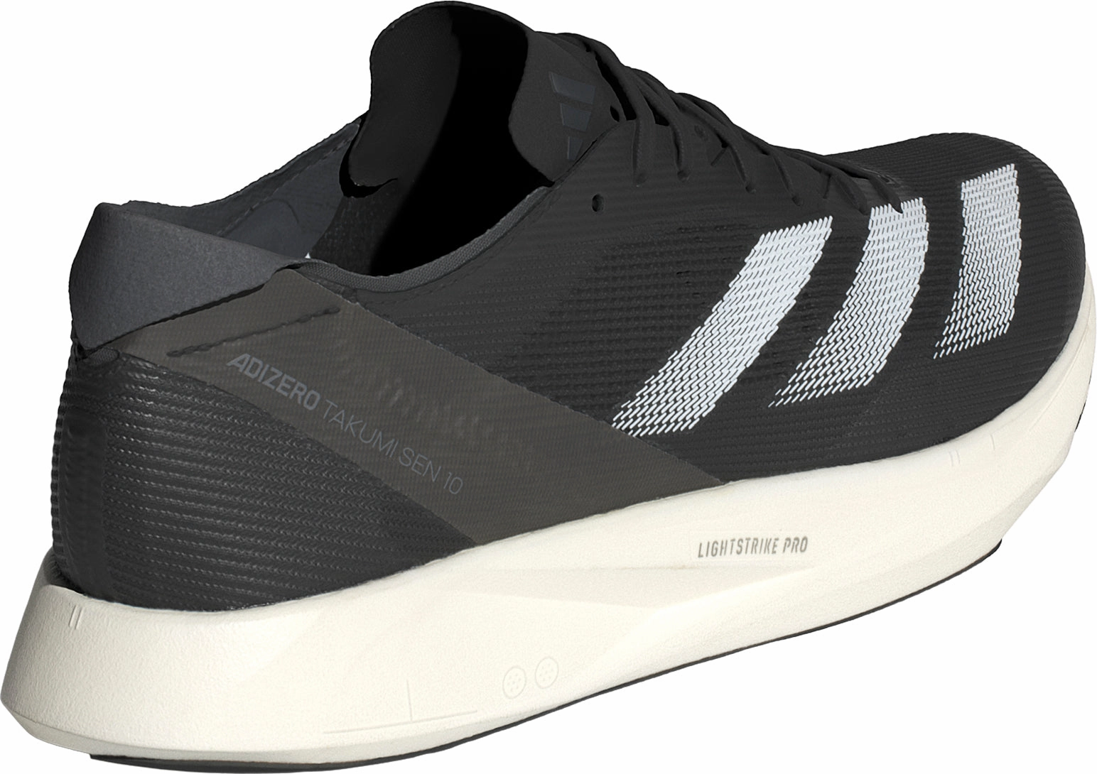 adidas Adizero Takumi Sen 10 Mens Running Shoes - Black padded - straps