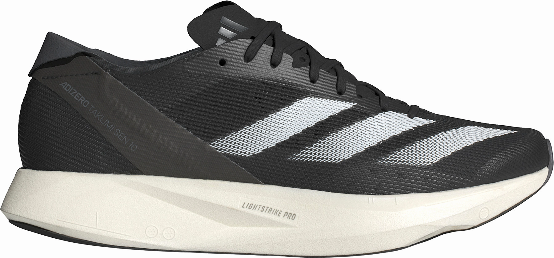 adidas Adizero Takumi Sen 10 Mens Running Shoes - Black arid Blown Rubber Sole