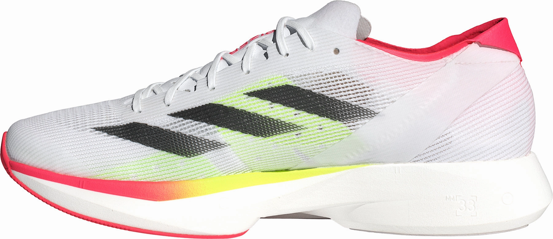 adidas Adizero Takumi Sen 10 Mens Running Shoes - White heel - cup shoes Cushioned Collar Padding