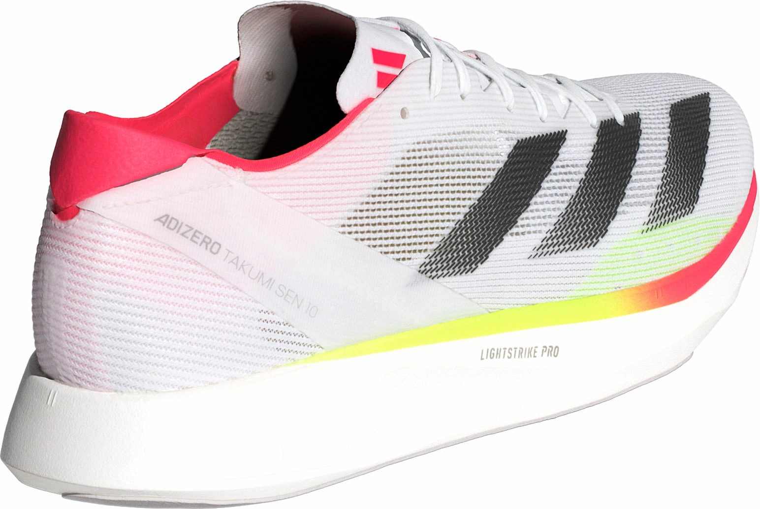 adidas Adizero Takumi Sen 10 Mens Running Shoes - White Exceptional durability Leather - Upper