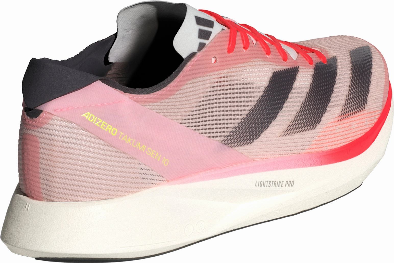 Curvy Running Shock Diffusing Midsole adidas Adizero Takumi Sen 10 Womens Running Shoes - Pink