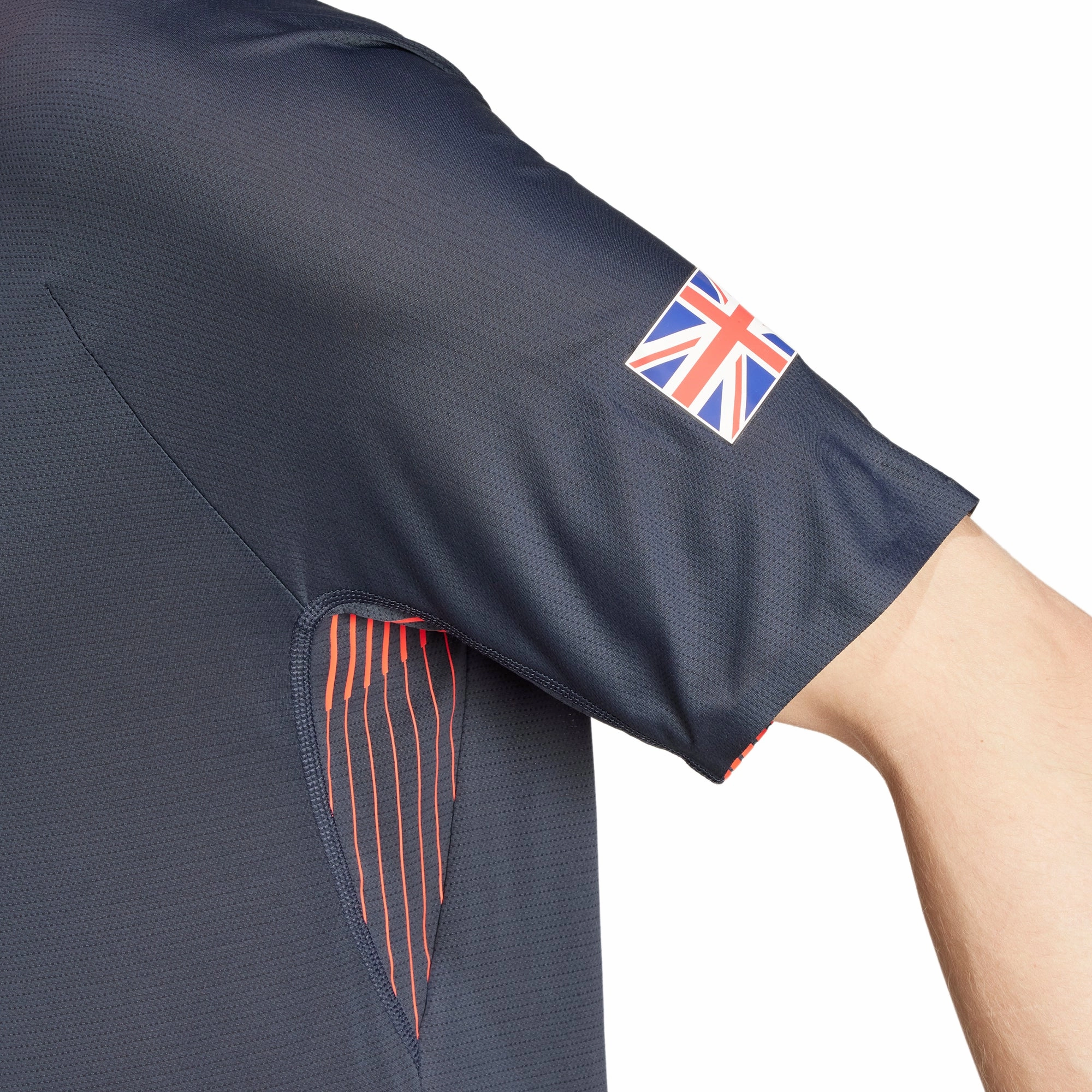 adidas Adizero Team GB Short Sleeve Mens Running Top - Blue sports performance