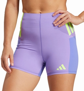 adidas Adizero Womens Short Running Tights - Purple Chic Stretch Fit