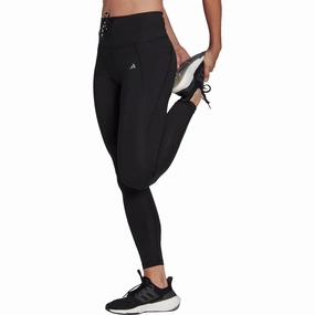 adidas Essentials Womens 7/8 Running Tights - Black Non See For Kids