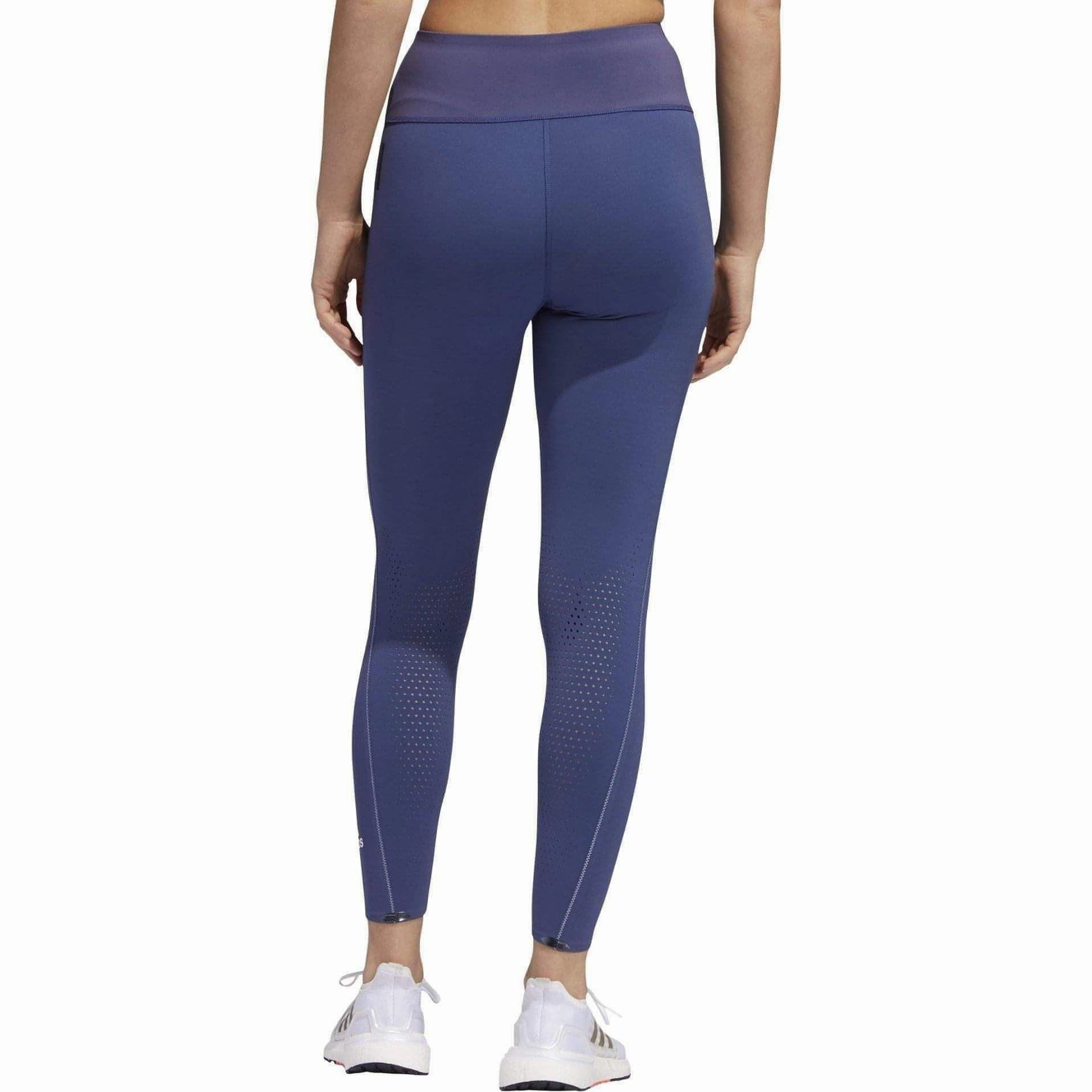 adidas HEAT.RDY High Rise Womens 7/8 Training Tights - Blue Active Lifestyle Dance Practice Athletic Shape