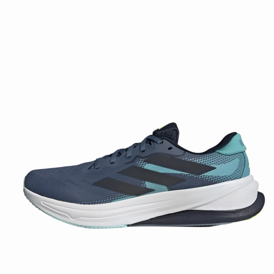 non - marking Adidas Men's Supernova Solution 2 Running Shoes in Preloved Ink/Legend Ink/Mint Ton AW25