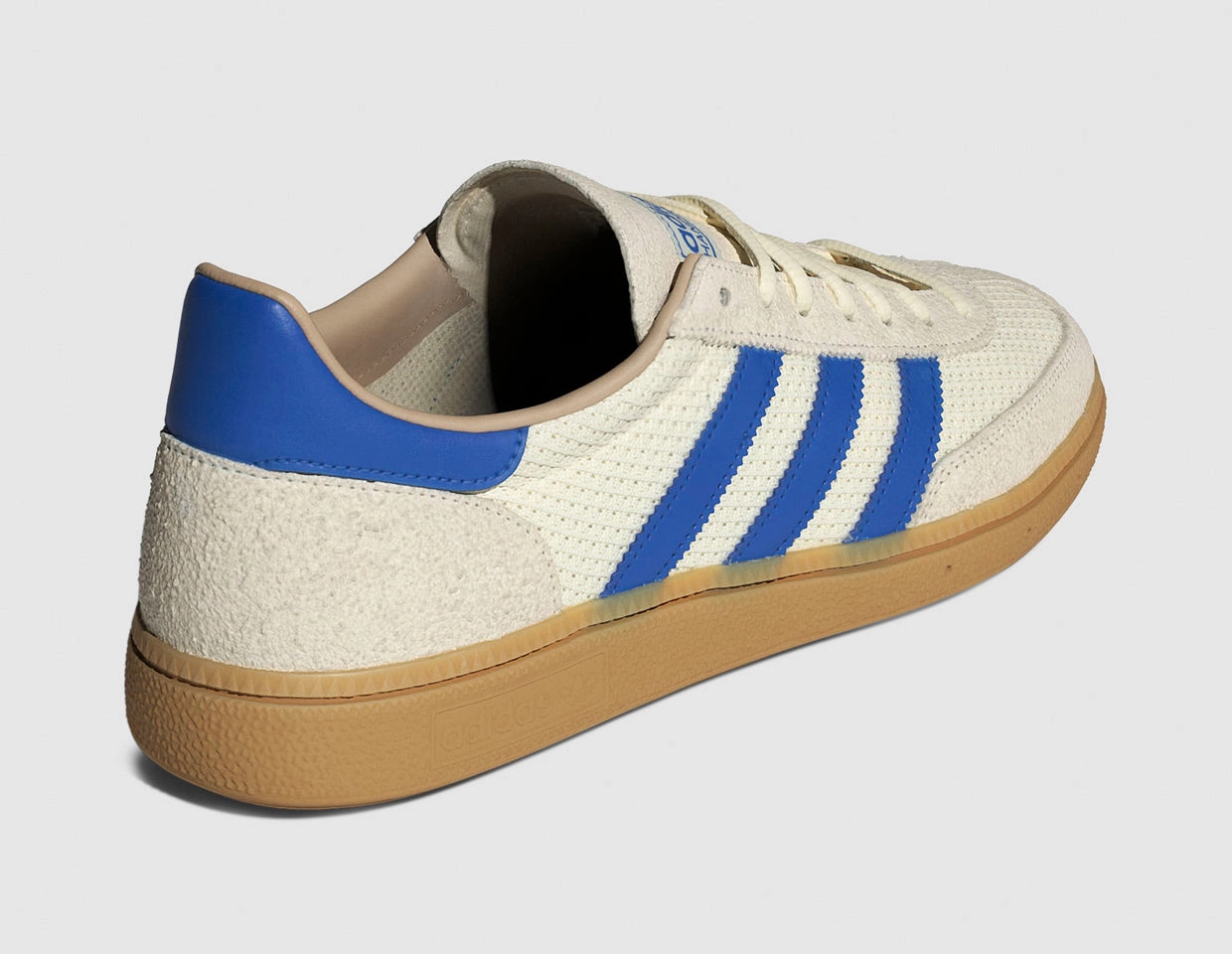 mid - top running shoes kids' sports footwear adidas Originals Handball Spezial Cream White / Blue