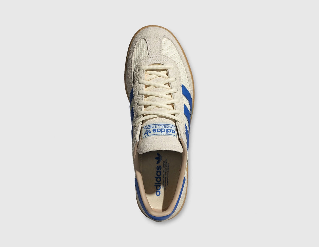 adidas Originals Handball Spezial Cream White / Blue powerlifting shoes