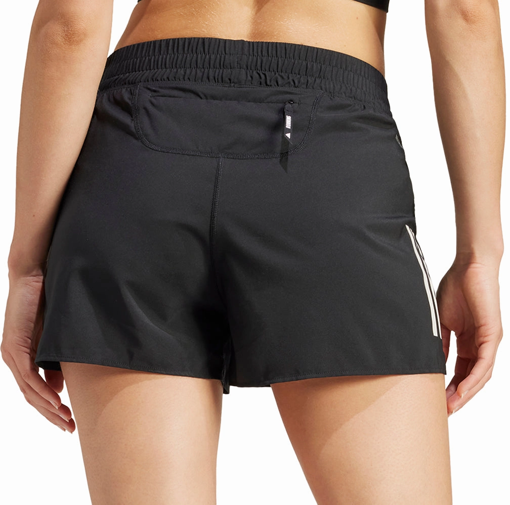 adidas Own The Run 3 Inch Womens Running Shorts - Black SeamlessConstruction Stretch Wear