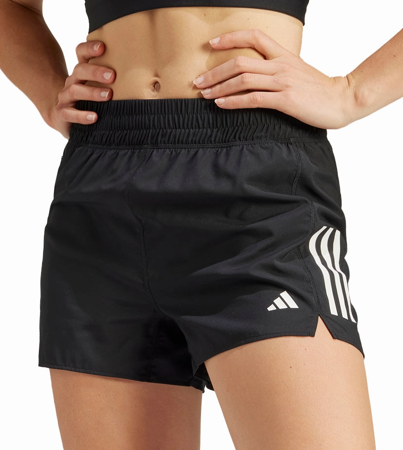 Breathable Comfort adidas Own The Run 3 Inch Womens Running Shorts - Black