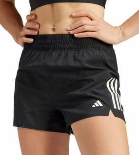 Breathable Comfort adidas Own The Run 3 Inch Womens Running Shorts - Black