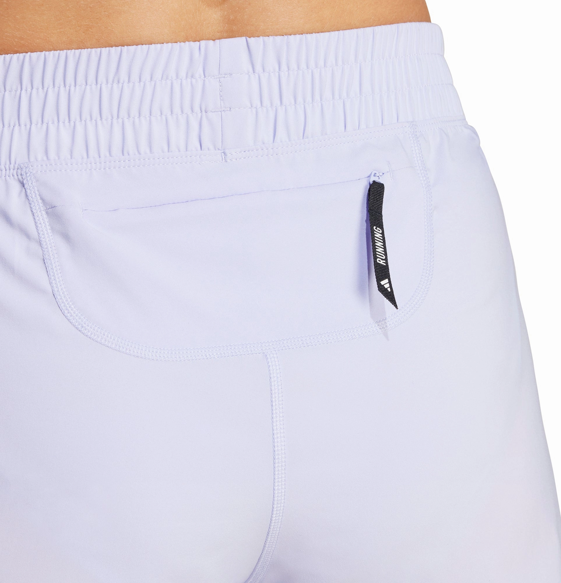 Abrasion Resistant Hem adidas Own The Run 3 Inch Womens Running Shorts - Purple