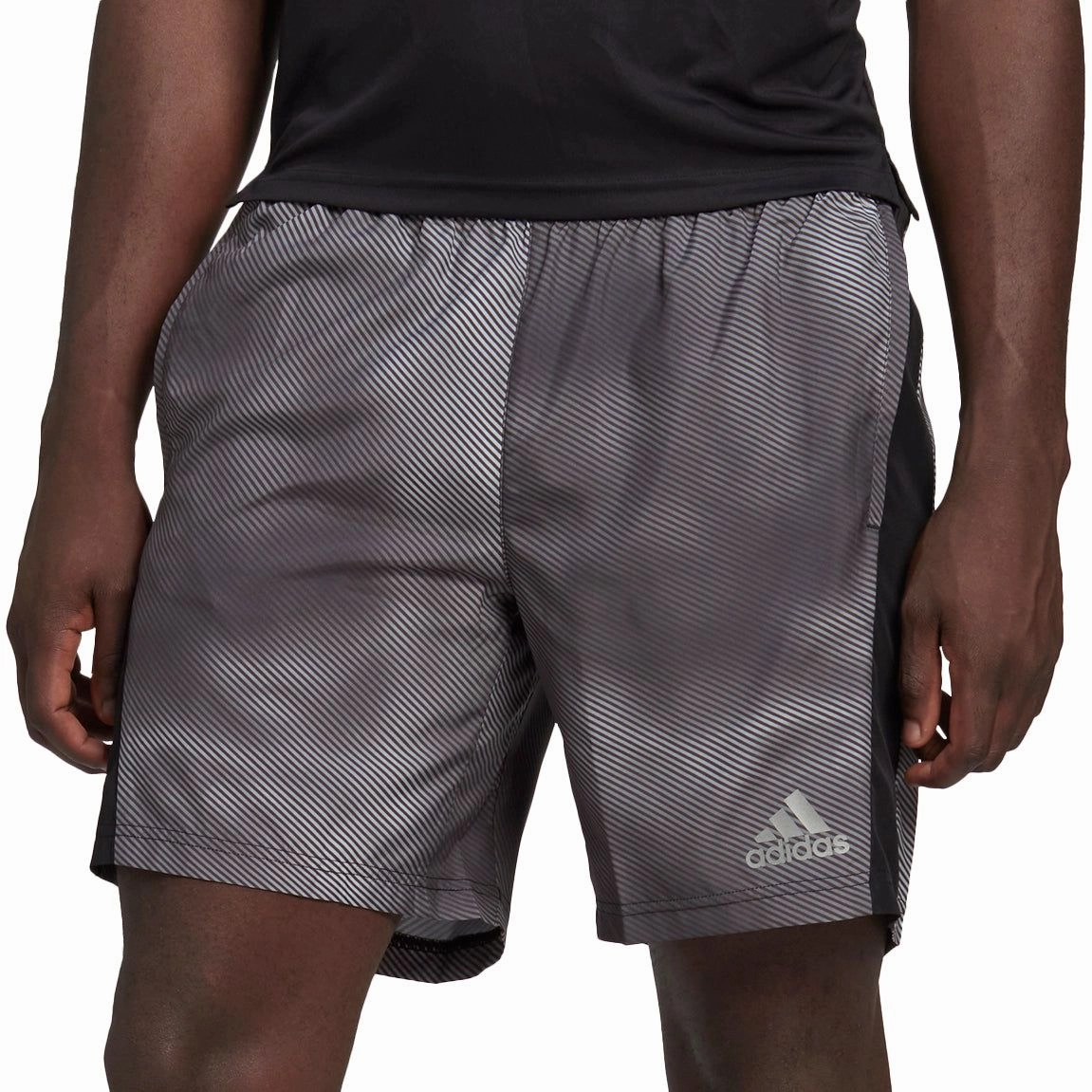Moisture wicking Regular Fit adidas Own The Run 9 Inch Mens Running Shorts - Grey