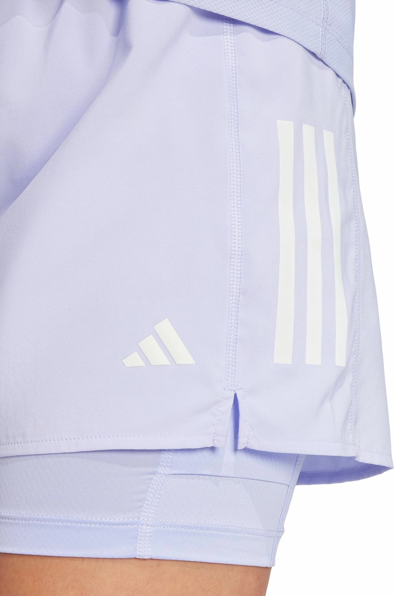 adidas Own The Run ClimaCool 2 In 1 Womens Running Shorts - Purple Outdoor Essentials Nylon shorts
