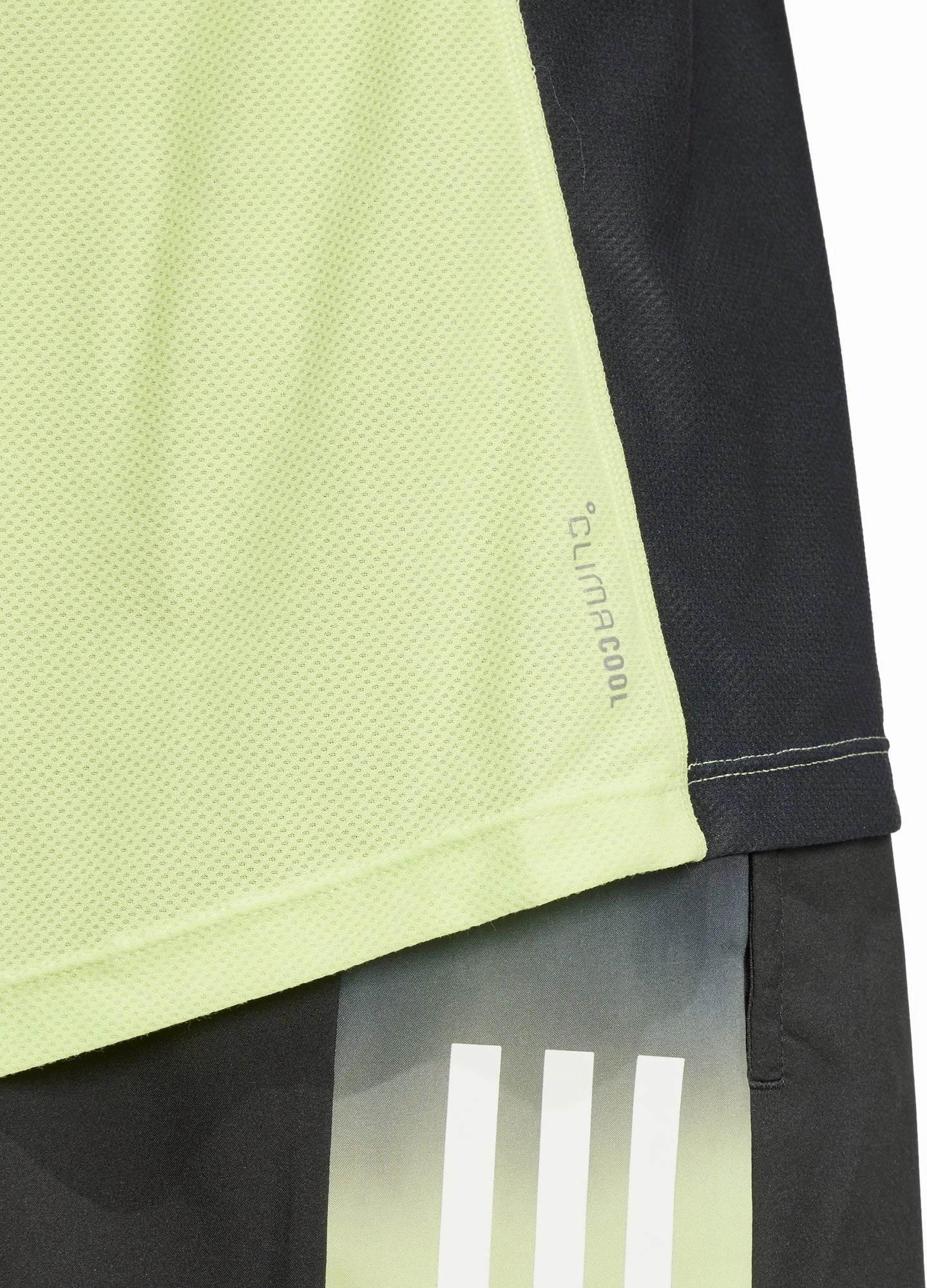 Quick-Dry Fabric Ethically Sourced Material adidas Own The Run ClimaCool Short Sleeve Mens Running Top - Green