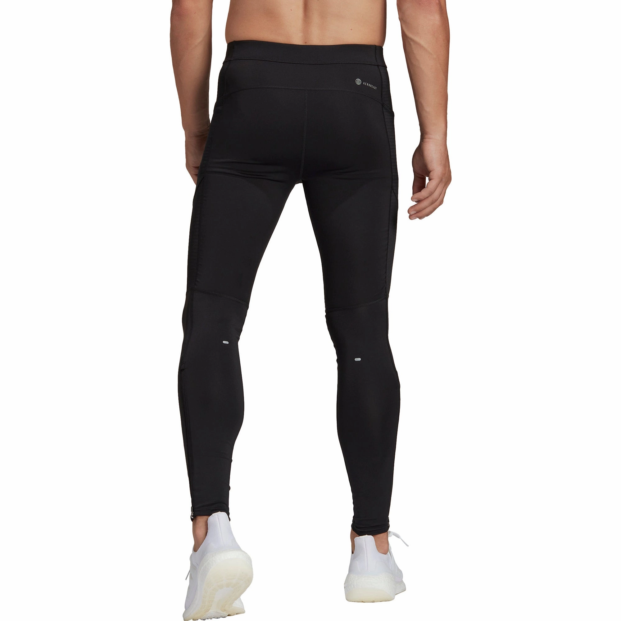adidas Own The Run Mens Long Running Tights - Black Stretch Form