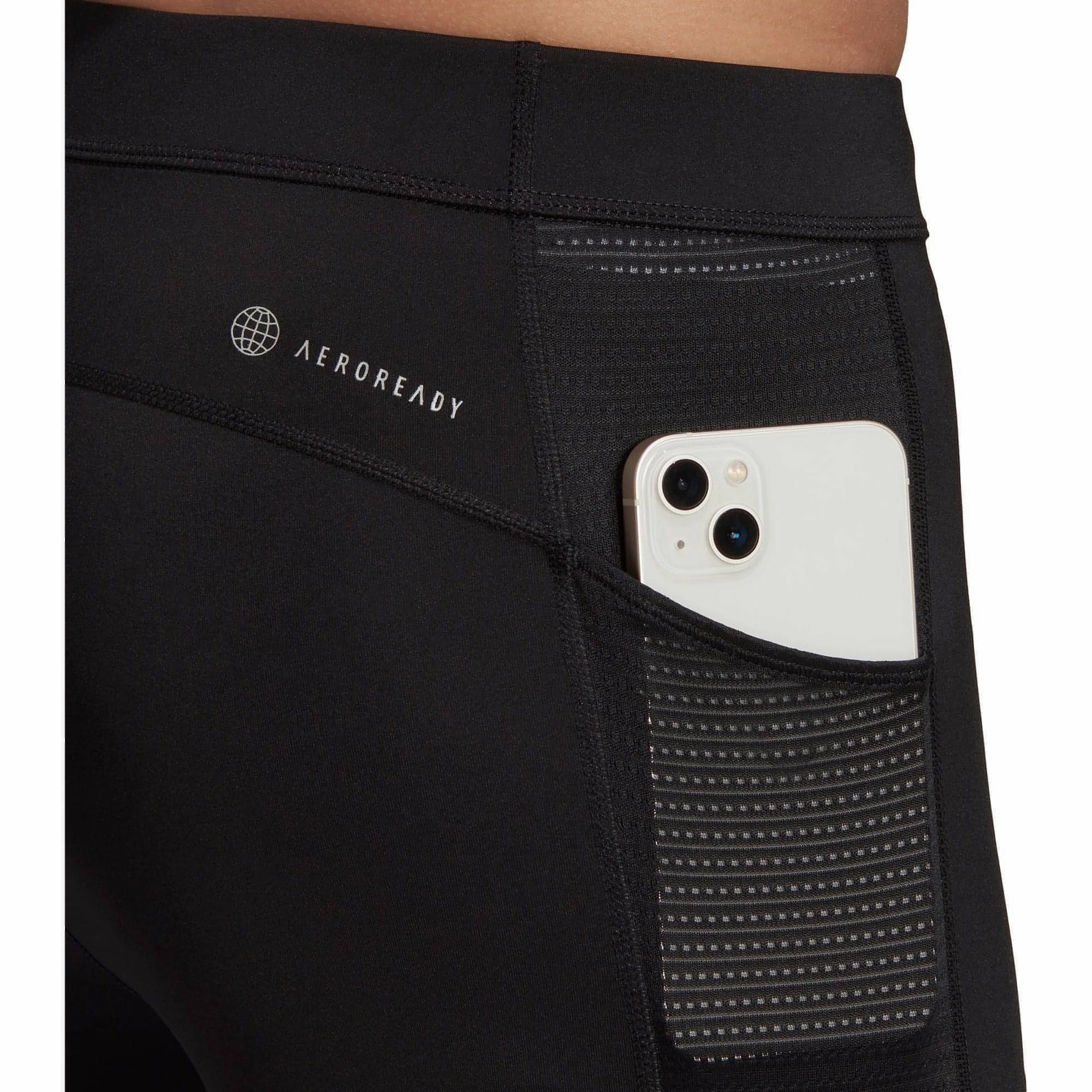 Ultra Durable Outdoor Lover Extra Soft adidas Own The Run Mens Long Running Tights - Black