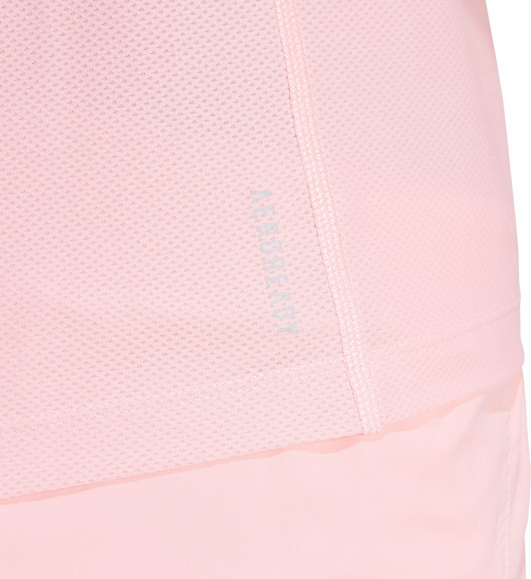 adidas Own The Run Short Sleeve Womens Running Top - Pink Athletic Fit Raw Edge Hem