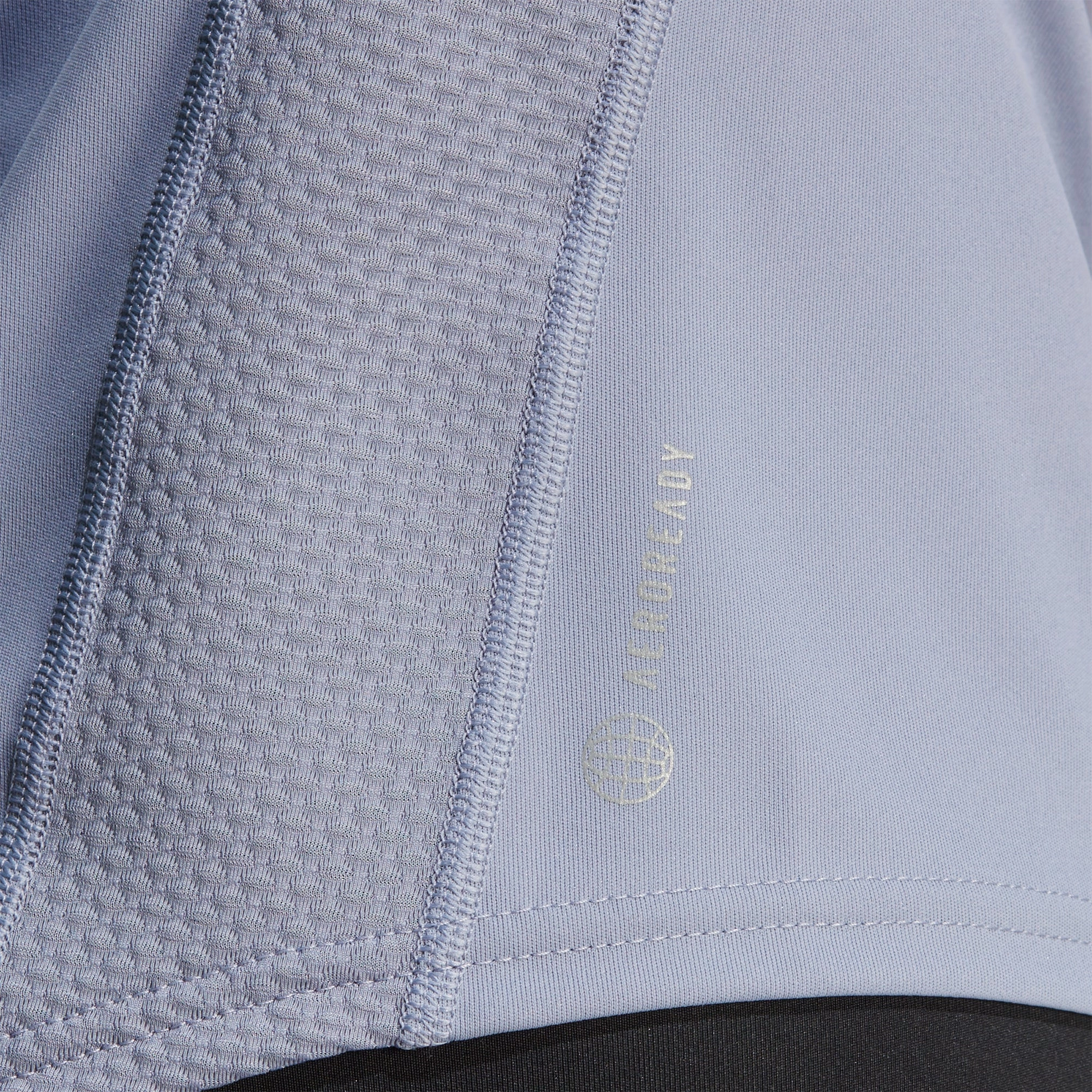 adidas Own The Run Short Sleeve Womens Running Top - Purple Rayon blend