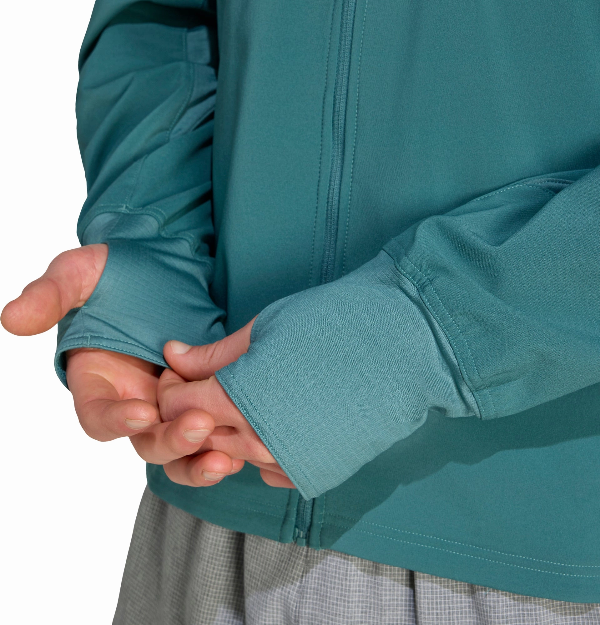 adidas Own The Run Winterized Mens Running Jacket - Green Cold-Weather Layer Ventilation Grommets