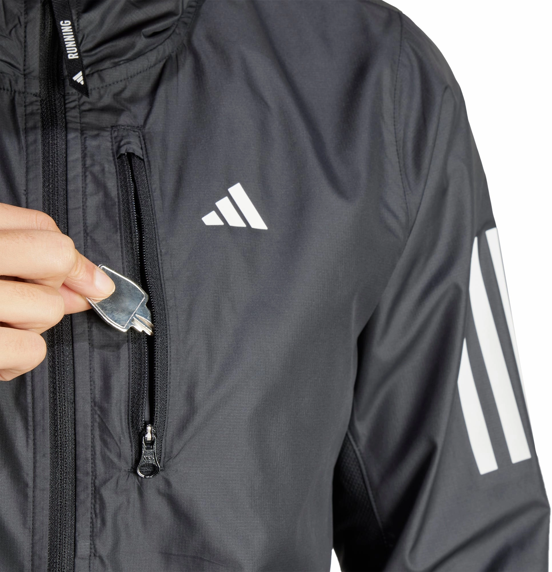 All-Season Wear adidas Own The Run Womens Running Jacket - Black