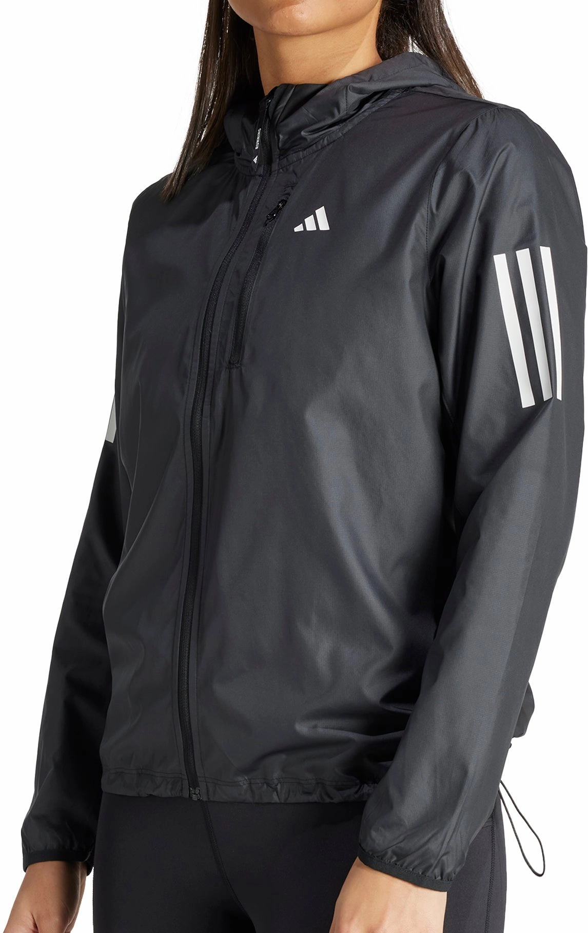adidas Own The Run Womens Running Jacket - Black Men's bike tour