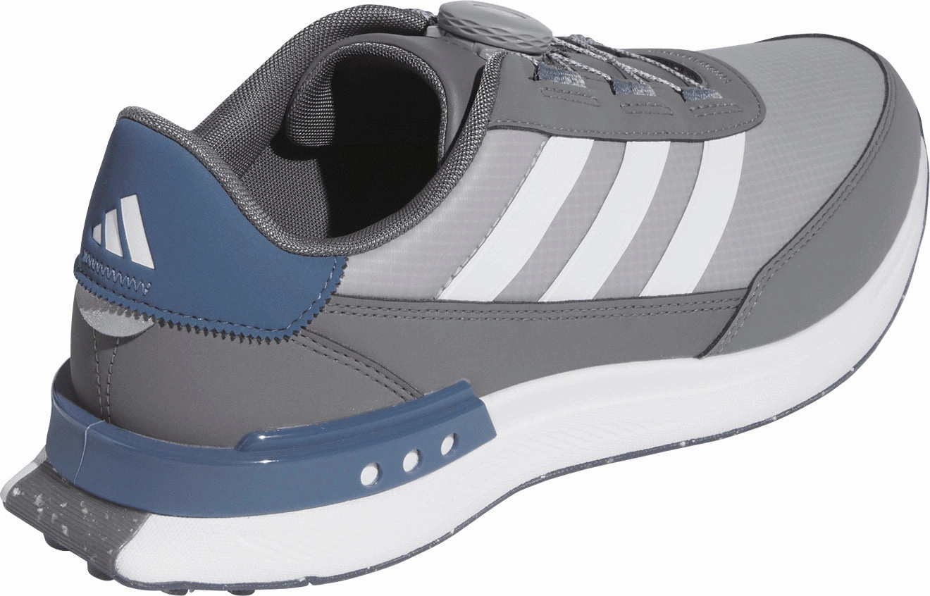 Anti-fungal adidas S2G BOA 24 WIDE FIT Spikeless Mens Golf Shoes - Grey
