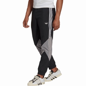 adidas SPRT Lightning Mens Track Pants - Black Casual Style Laser Cut Vents