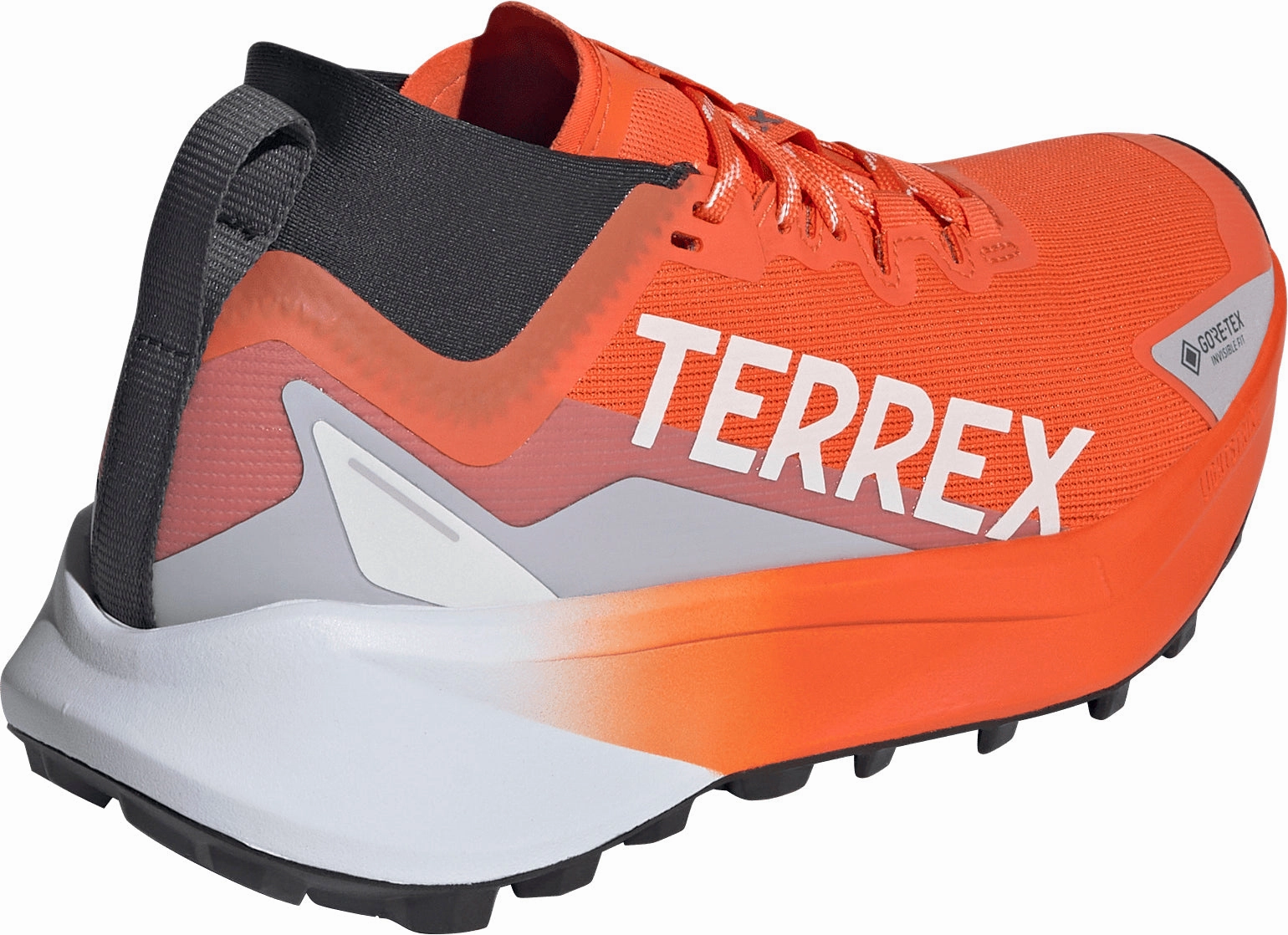 adidas Terrex Agravic GORE-TEX Womens Trail Running Shoes - Orange Stabilizer Heel Cup