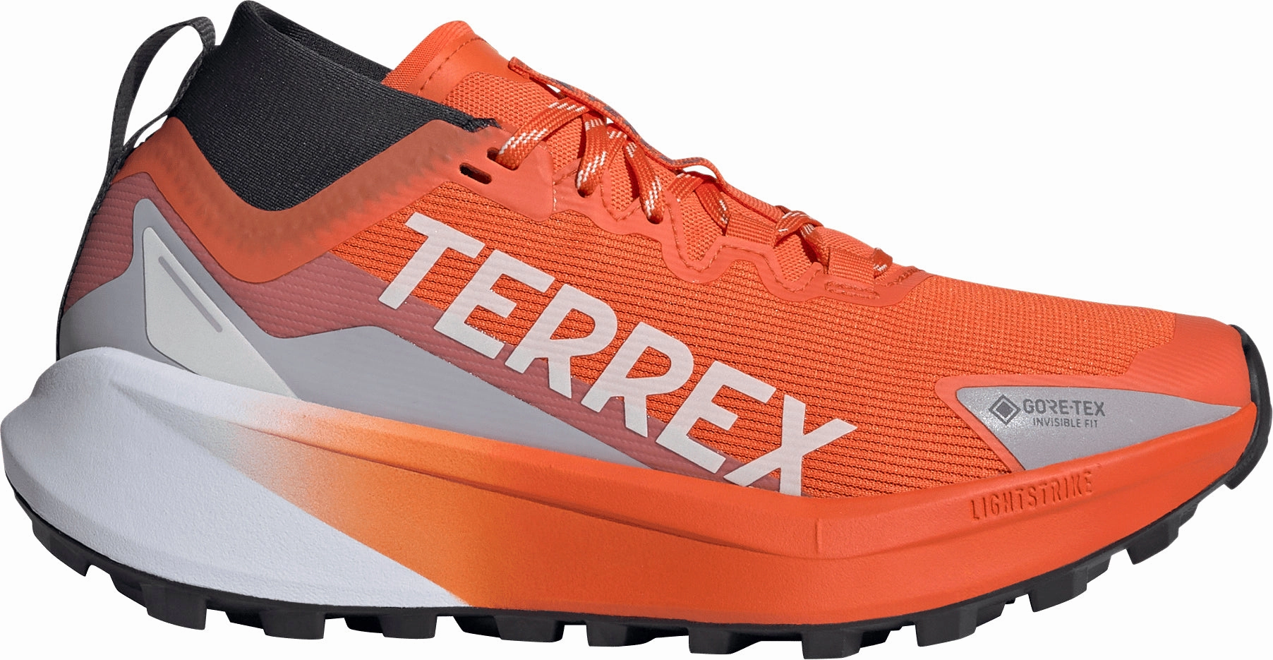 rural - runner Motion Guidance Technology adidas Terrex Agravic GORE-TEX Womens Trail Running Shoes - Orange