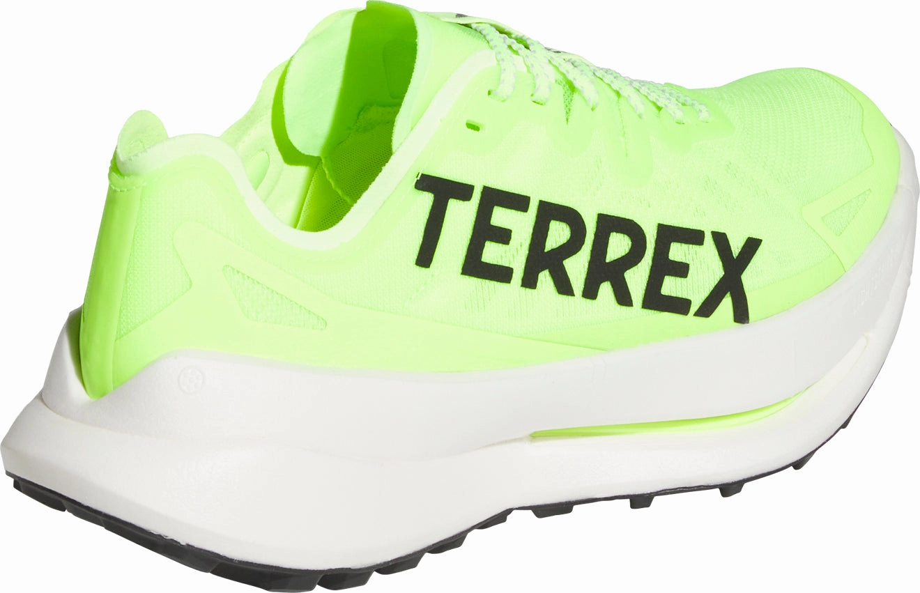 adidas Terrex Agravic Speed Ultra Mens Trail Running Shoes - Yellow weather - proof running shoes Lightning Lacing System