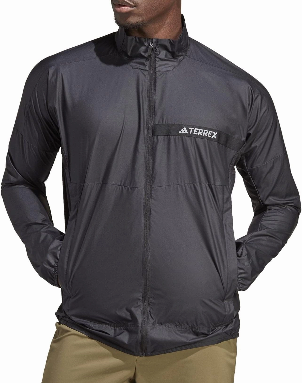 Rain Fit adidas Terrex Multi Wind Mens Running Jacket - Black