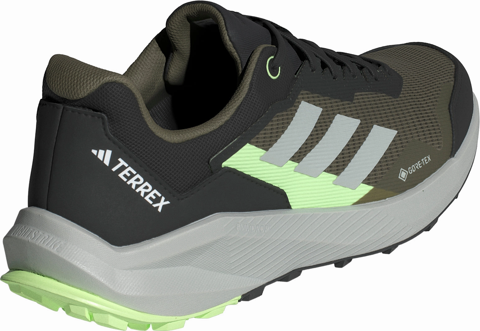 adidas Terrex Trail Rider GORE-TEX Mens Trail Running Shoes - Green interval training shoe compatibility men's use