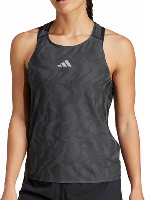 adidas Ultimate Engineered ClimaCool  Womens Running Vest Tank Top - Black pair