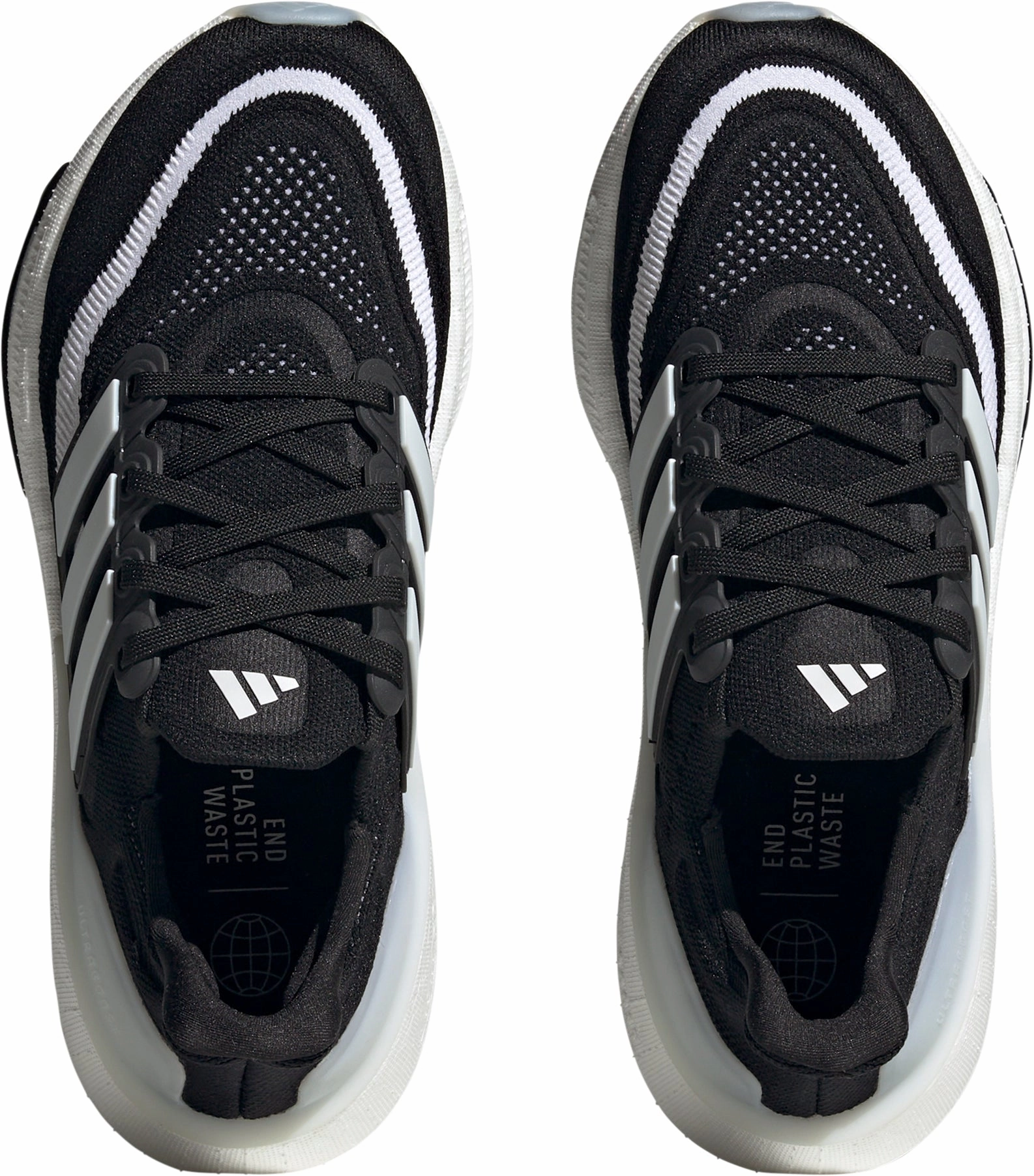 running in straight tracks shoes adidas Ultra Boost Light Womens Running Shoes - Black