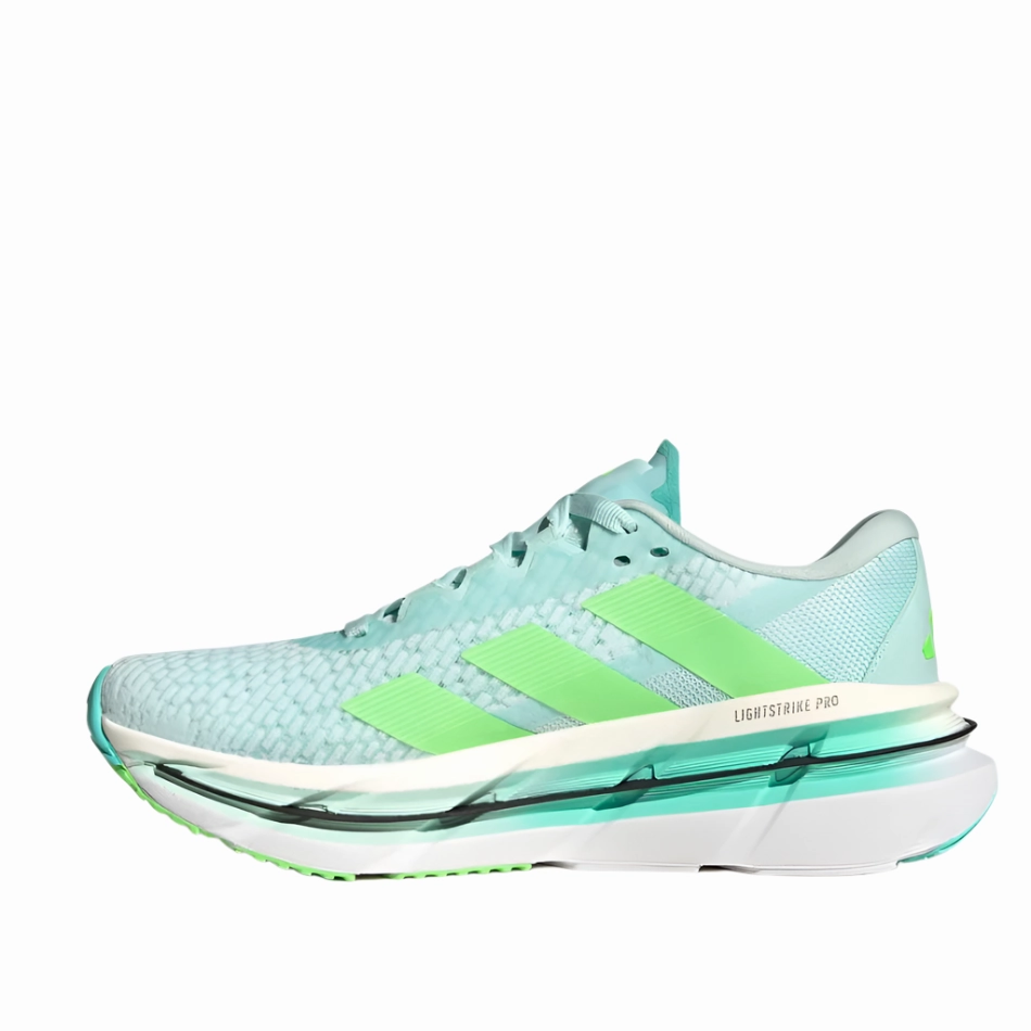 Wide Base Adidas Women's Adistar BYD Running Shoes in Halo Mint/Lime Burst/Flash Aqua AW25
