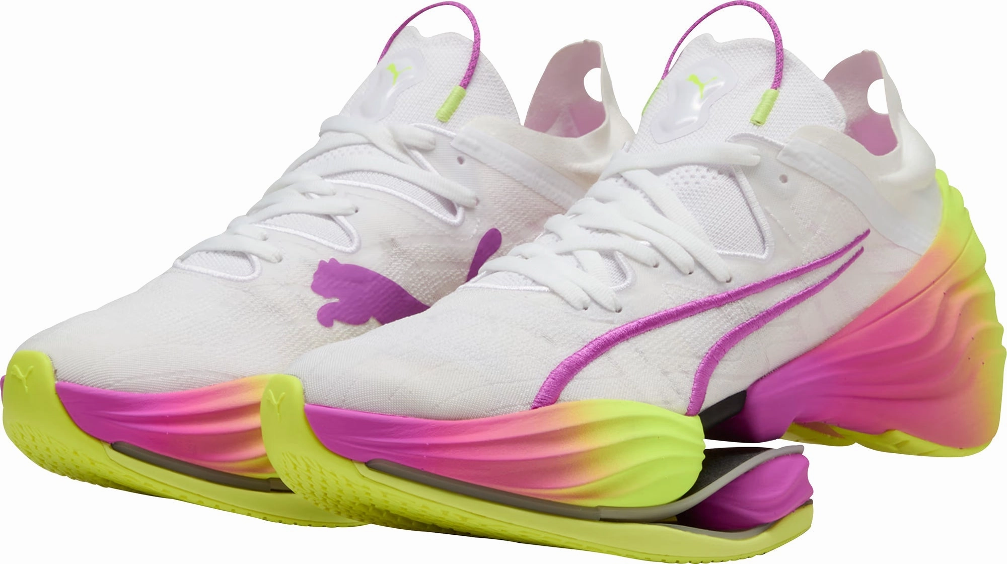 relay shoes running shoes for 5K races Puma Fast-RB Nitro Elite Mens Running Shoes - White