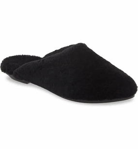 Eileen Fisher Blog3 Slipper Women's  Black Almond Toe Slip-On Mule JOBB585 Basic Style