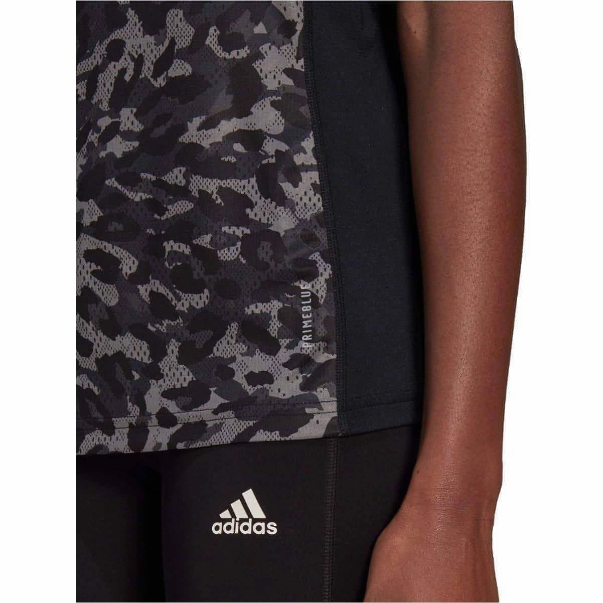 adidas Fast Graphic Womens Running Vest Tank Top - Grey ideal for relaxation
