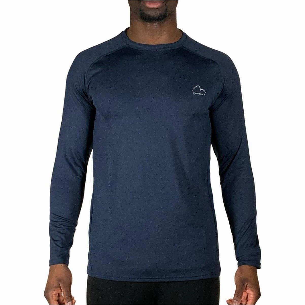 Rural area Refined More Mile Train To Run Mens Long Sleeve Running Top - Blue