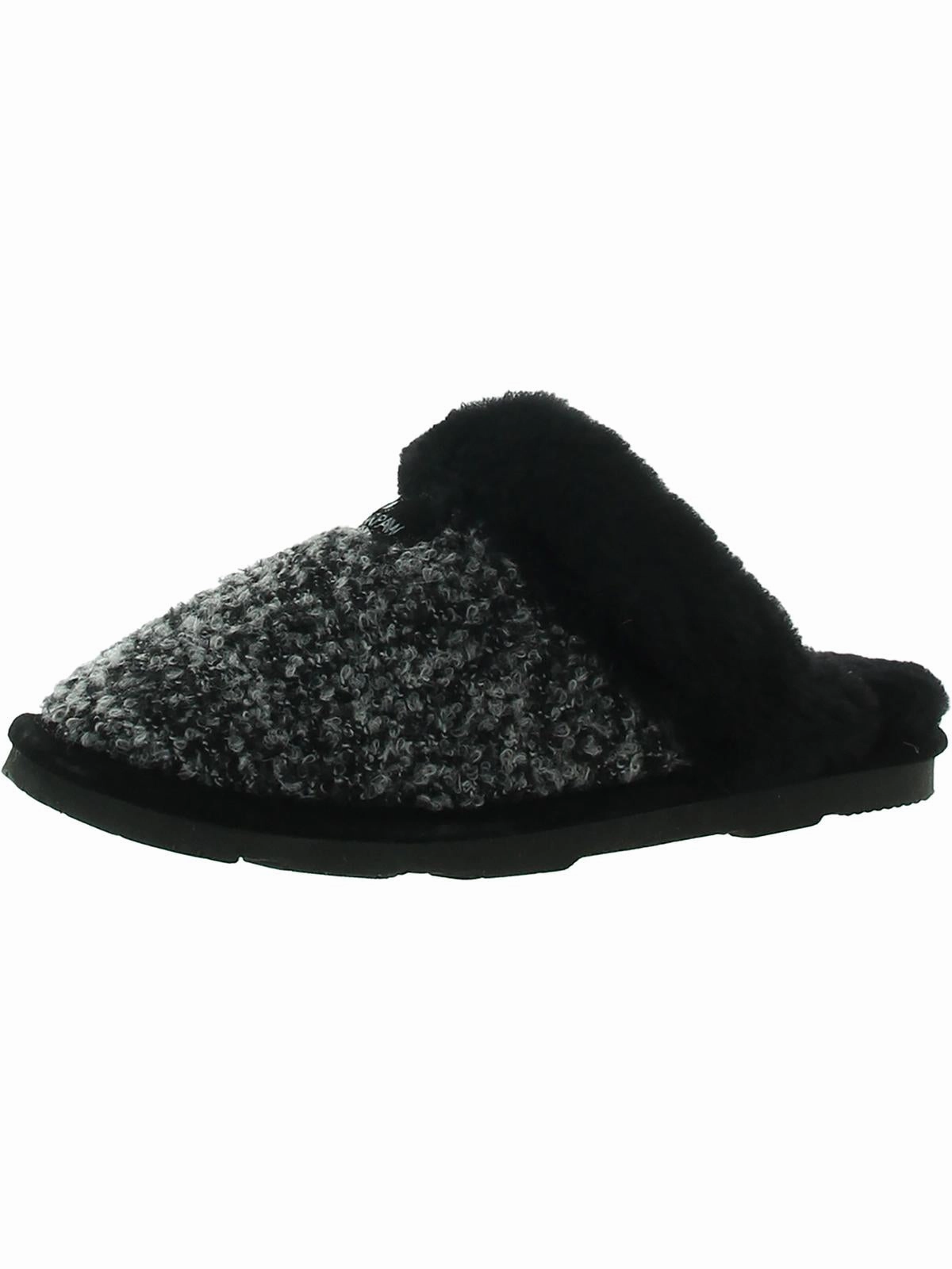 Fabric Upper Soft Soles Effie Womens Boucle Sheepskin Mule Slippers