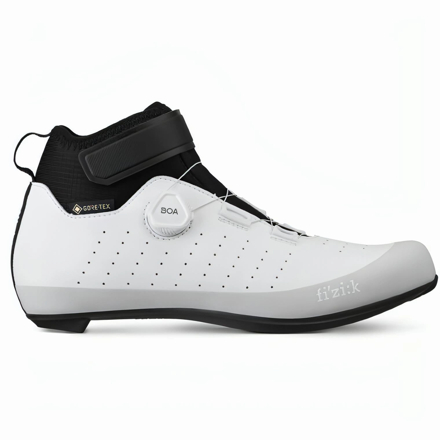 Dynamic Walk Ethylene Vinyl Acetate Fizik Tempo Artica R5 GORE-TEX Winter Road Cycling Boots - White