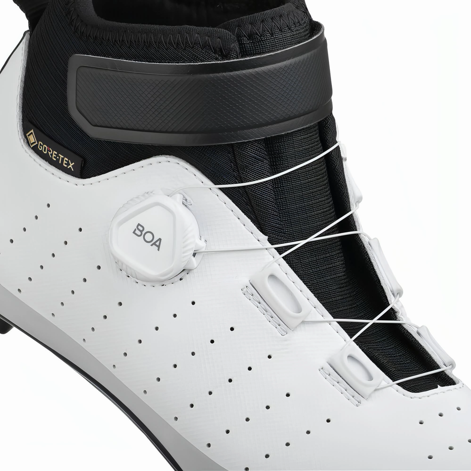 Fizik Tempo Artica R5 GORE-TEX Winter Road Cycling Boots - White Smooth Design
