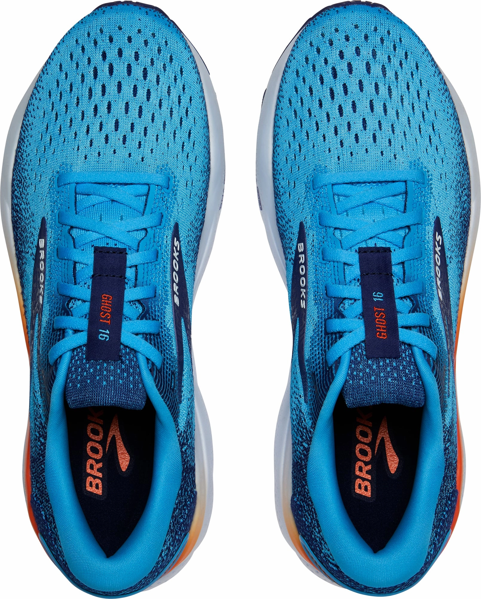 Anti corrosion Brooks Ghost 16 Mens Running Shoes - Blue