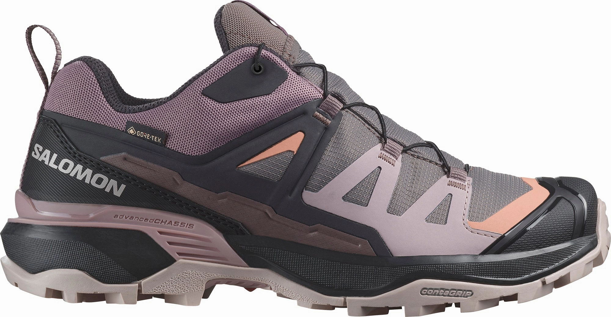 Pathway Travel High Grip Salomon X Ultra 360 GORE-TEX Womens Walking Shoes - Grey