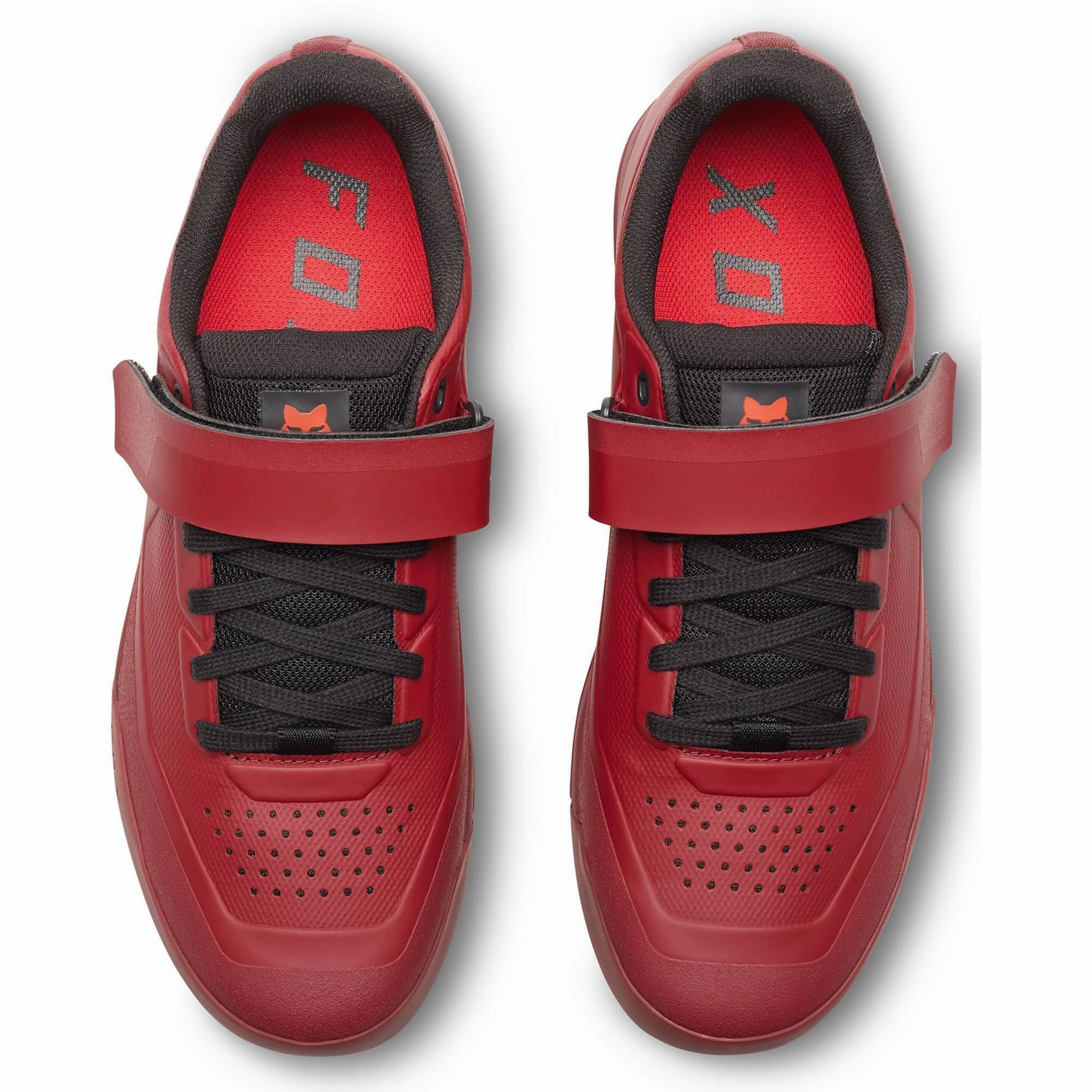 High Top Style Fox Union Clipless MTB Mens Cycling Shoes - Red