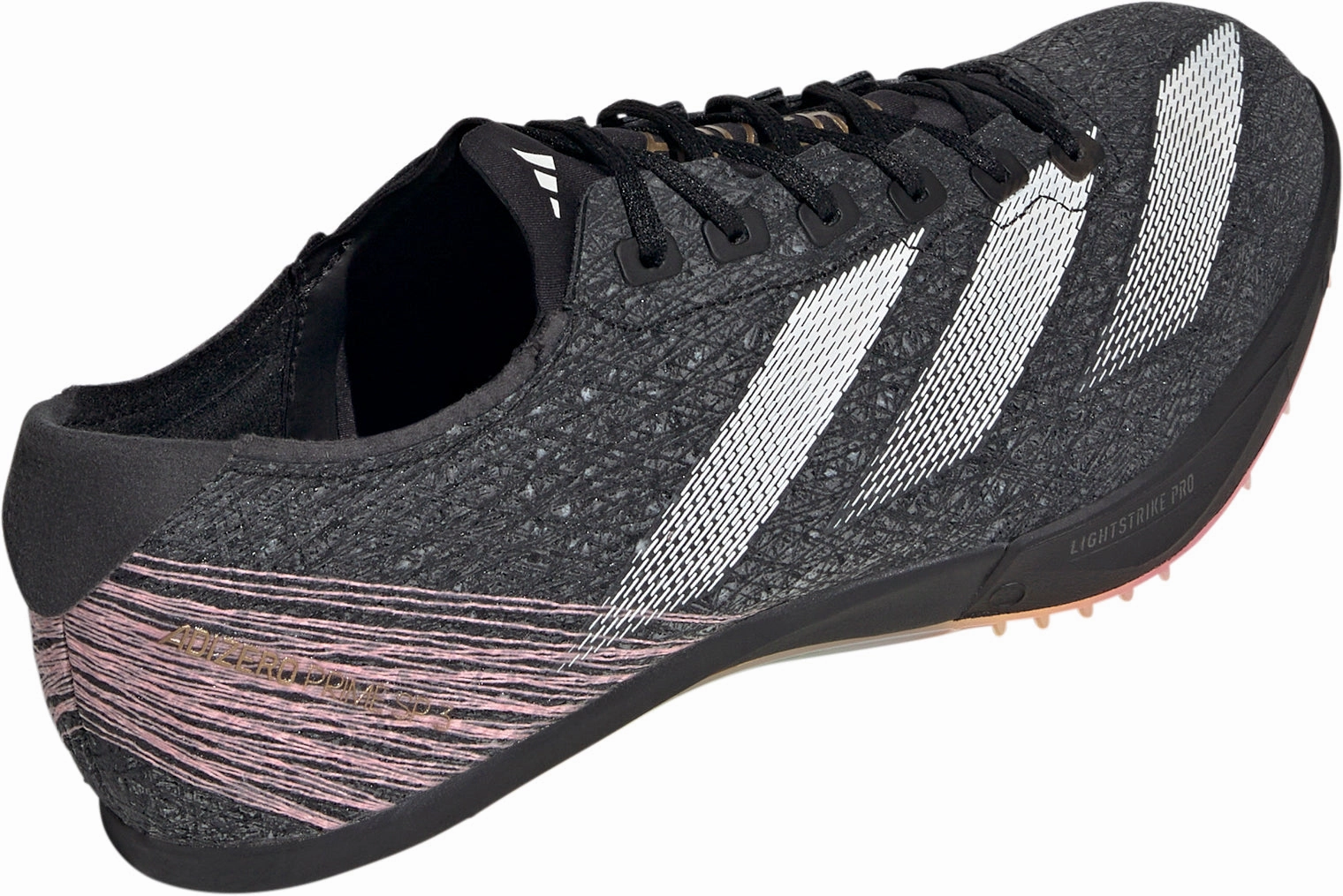 adidas Adizero Prime SP 3 Strung Running Spikes - Black Quick Acceleration Firm Sole