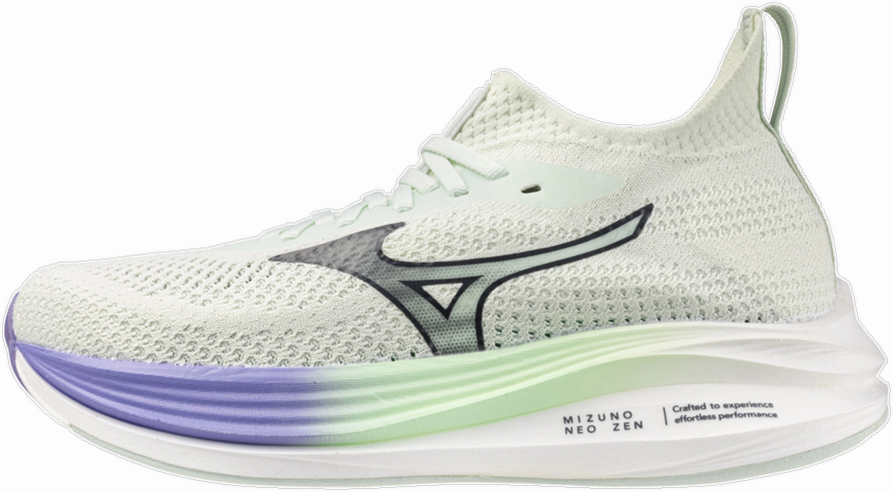 Mizuno Neo Zen Womens Running Shoes - Green Lightweight Midsole Geometry