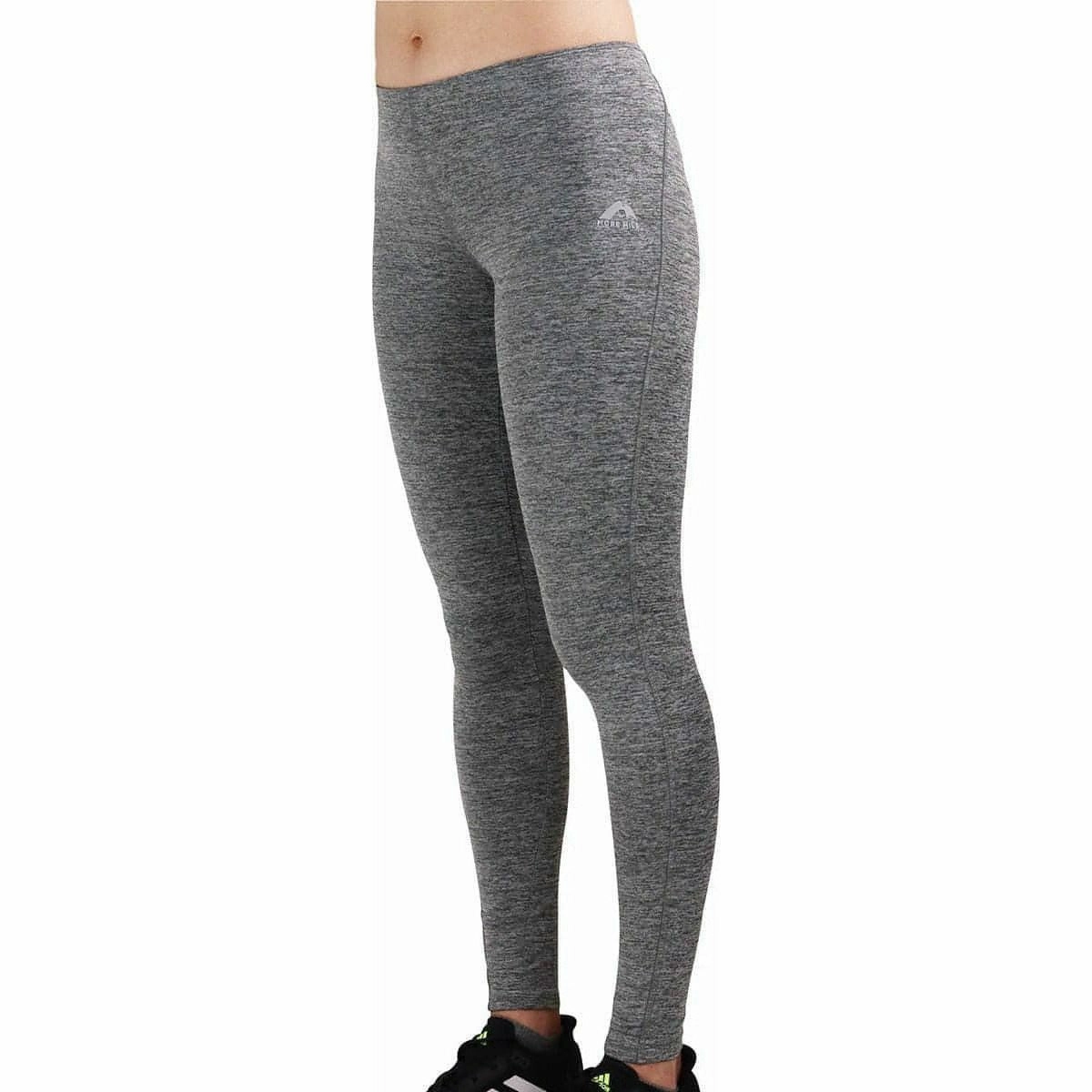 More Mile Train To Run Womens Long Running Tights - Grey Snug Comfort