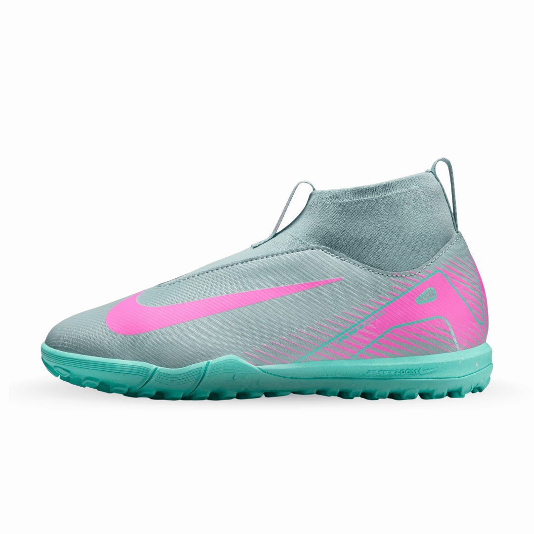 Jr. Mercurial Superfly 10 Academy TF High Top - Prism Pack (FQ8310-301) MinimalistDesign canvas - upper shoes